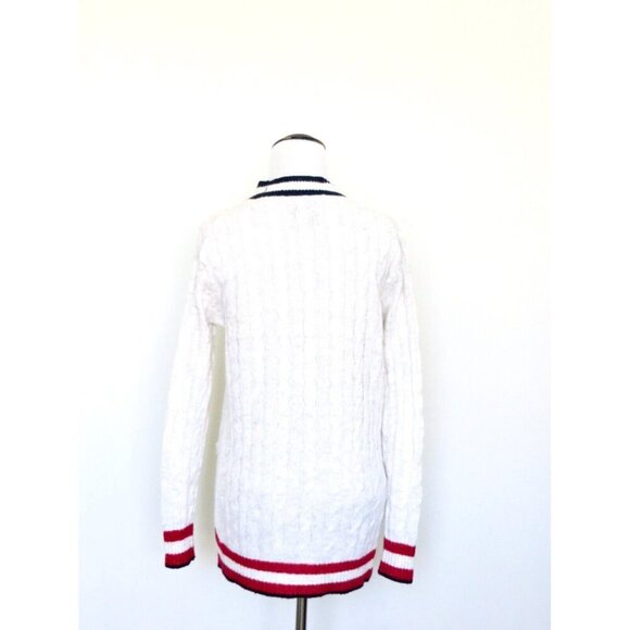 Vintage ABERCROMBIE & FITCH Cable Knit Cardigan Sweater SZ XS - Picture 3 of 7